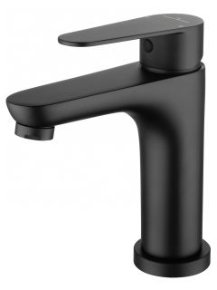 Смеситель для раковины Wonzon & Woghand Alfa WW-A40202-MB чёрный матовый